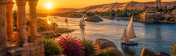 Nile view in Egypt